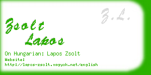 zsolt lapos business card